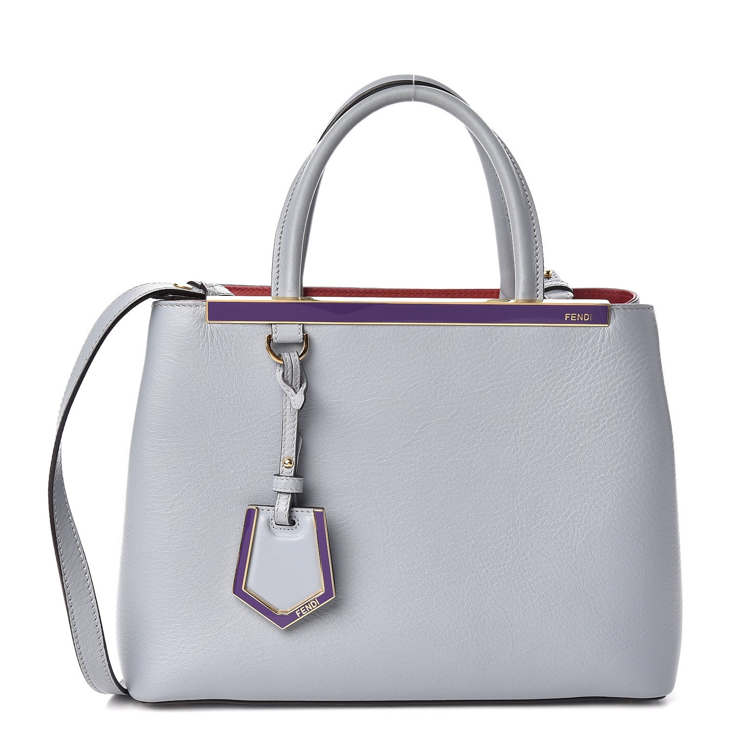 Vitello Dolce Century Petite 2Jours Tote Blue Red