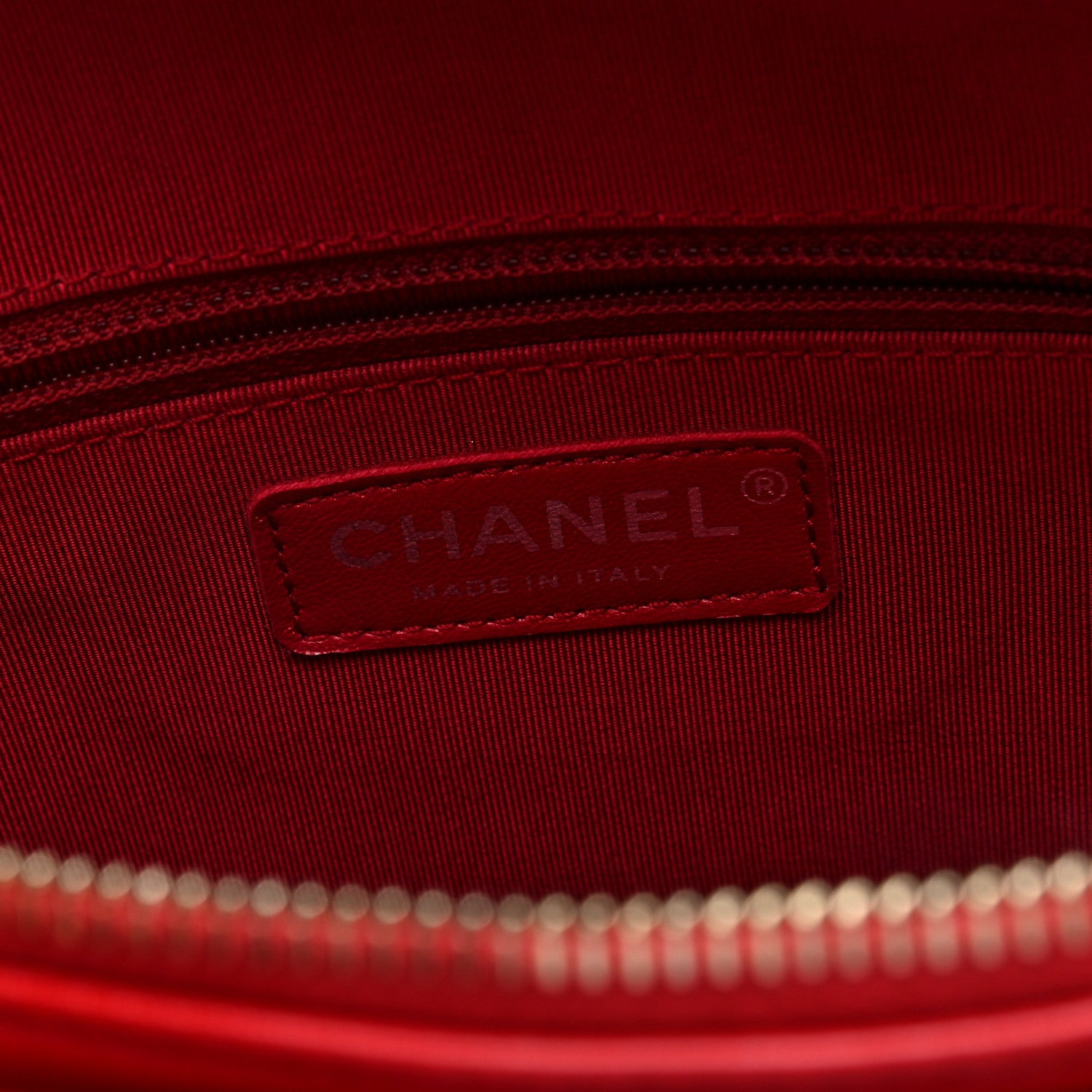 Chanel Wool Calfskin Quilted Medium Gabrielle Hobo Red 6 of 10