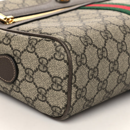 Gucci GG Supreme Monogram Web Small Ophidia Shoulder Bag Brown 10 of 11