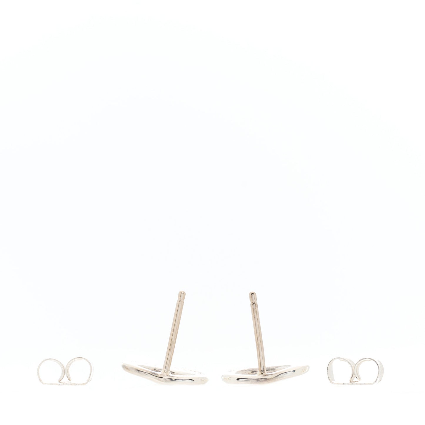 Sterling Silver 11mm Elsa Peretti Open Heart Earrings