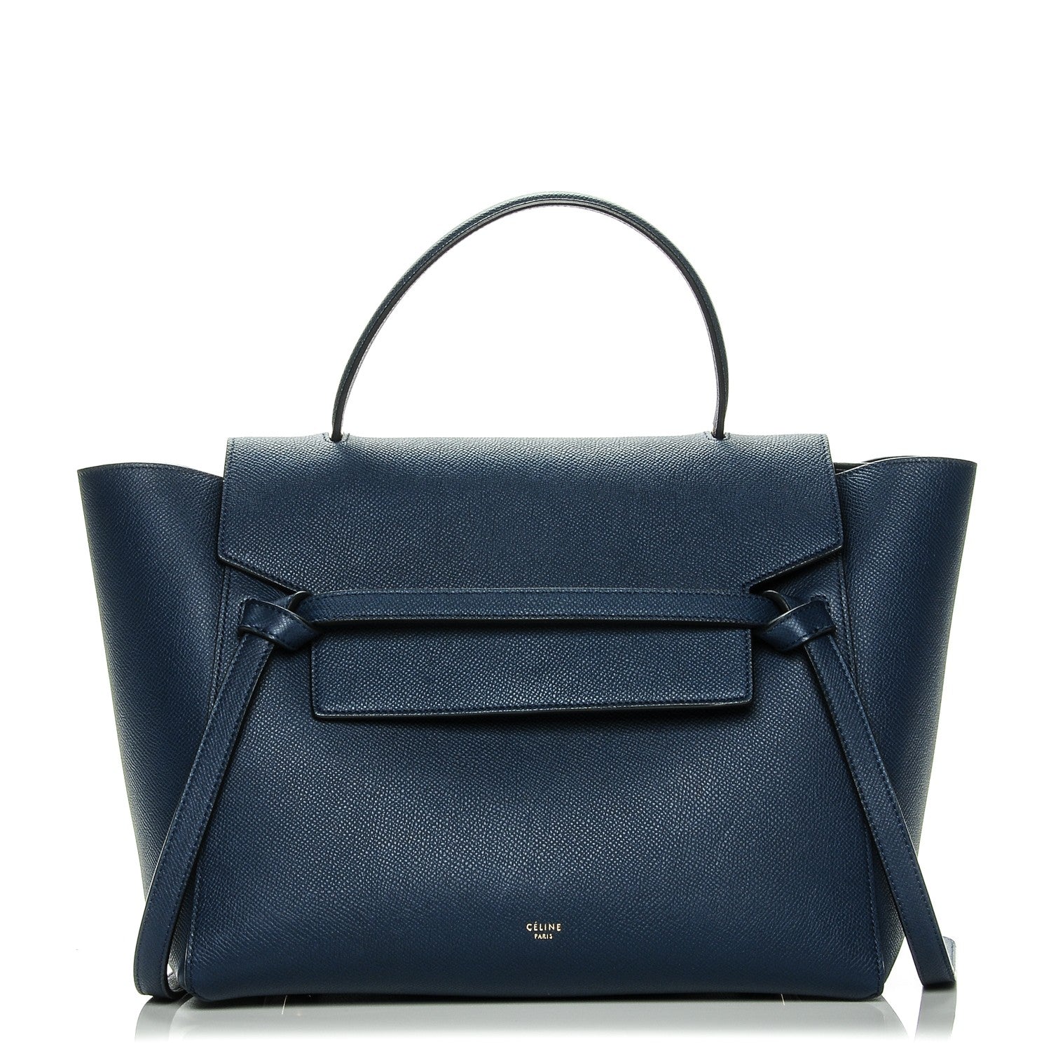 Celine Grained Calfskin Mini Belt Bag Deepsea 1 of 7