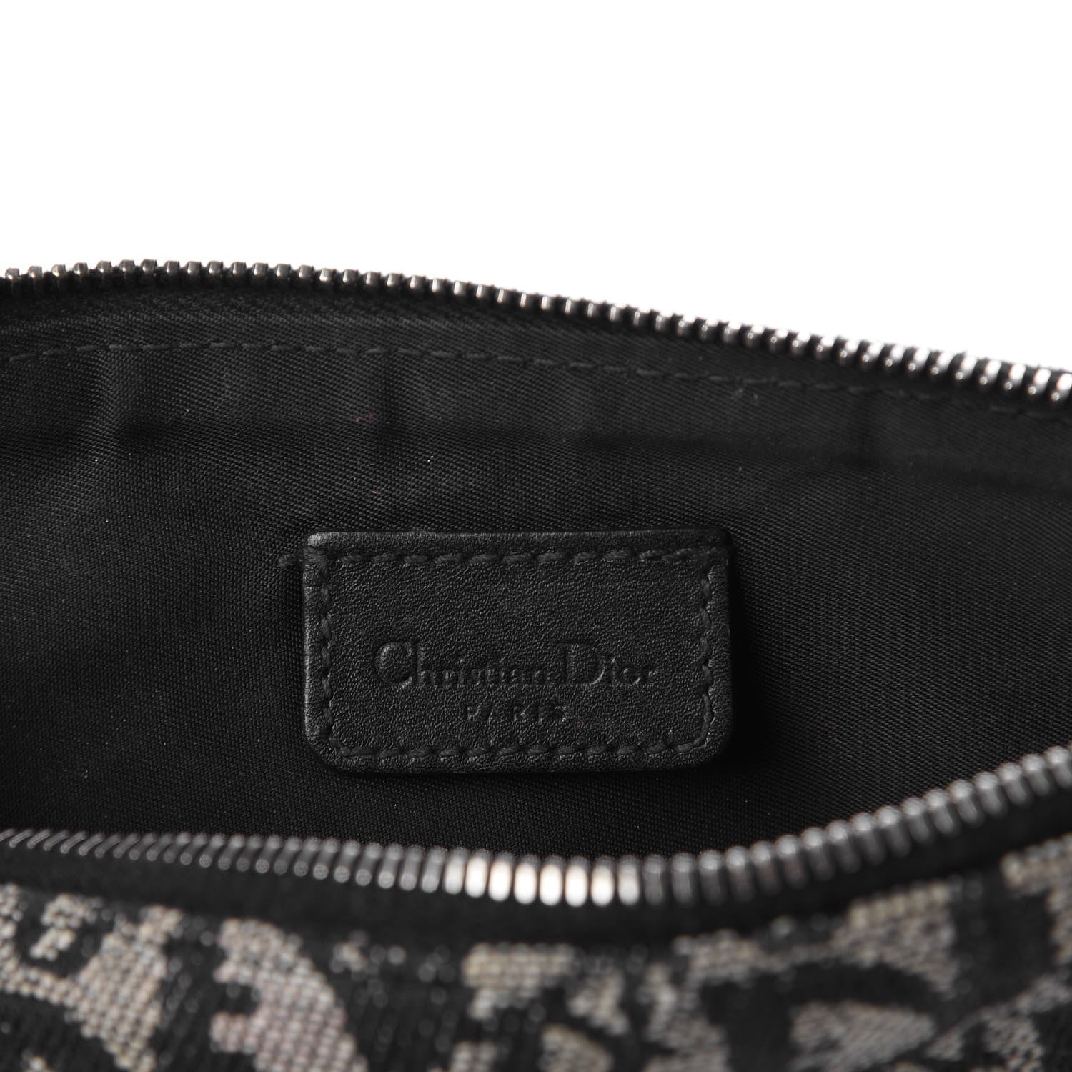 Christian Dior Monogram Mini Saddle Pochette Navy 5 of 7