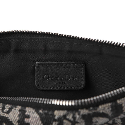 Christian Dior Monogram Mini Saddle Pochette Navy 5 of 7