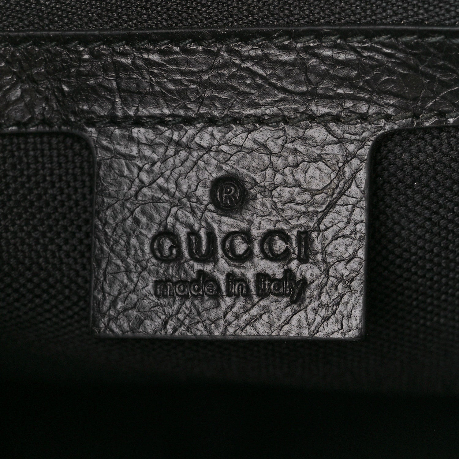Gucci Fluffy Calfskin Morpheus Zip Pouch Black 6 of 10