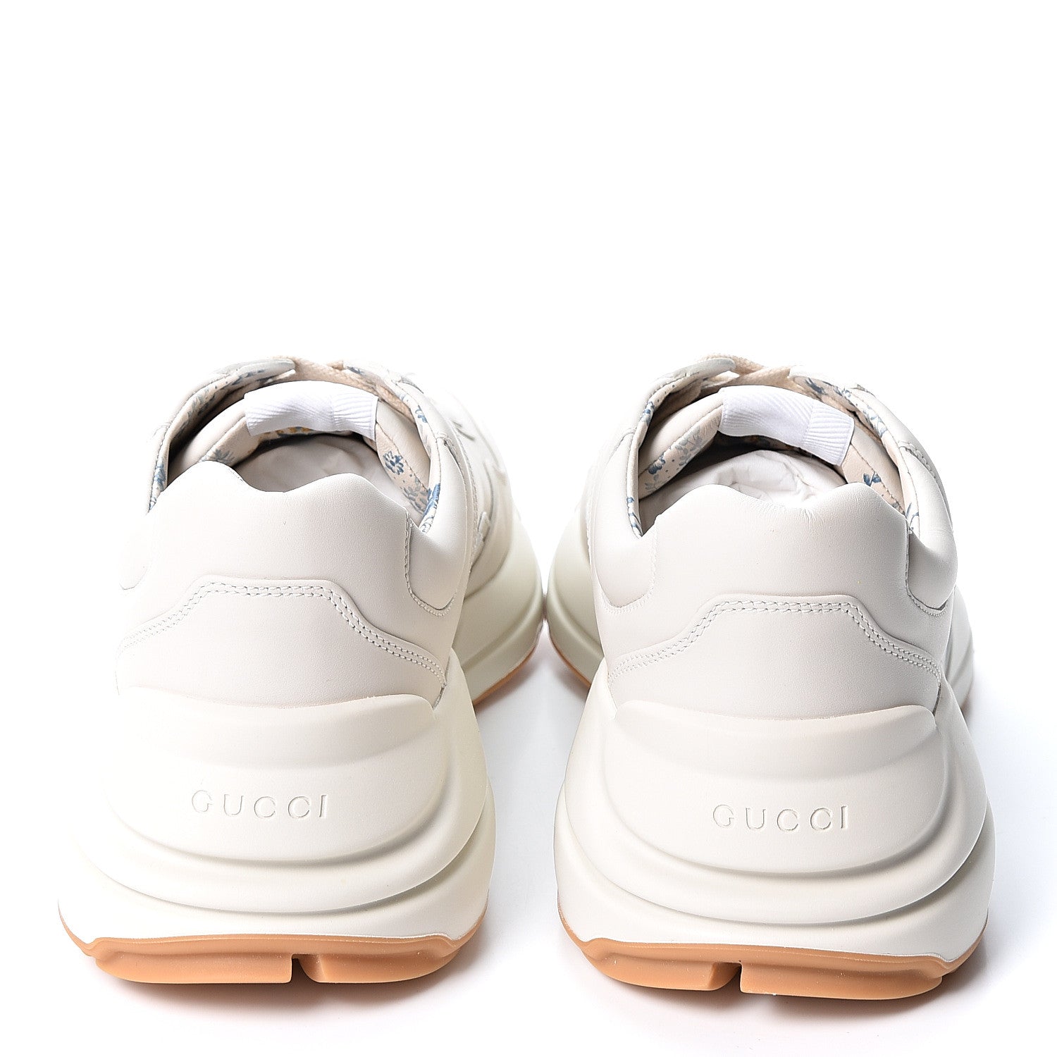 Gucci X MLB Calfskin NY Yankees Mens Rhyton Sneakers 9.5 Mystic White 5 of 10