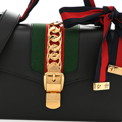 Gucci Calfskin Small Sylvie Shoulder Bag Black 8 of 10