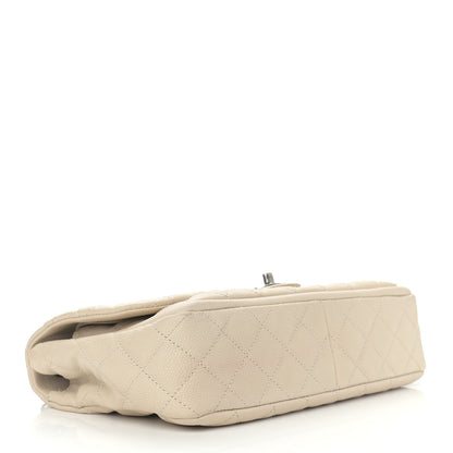 Chanel Caviar Quilted Large Now and Forever Flap Ivory 4 of 15