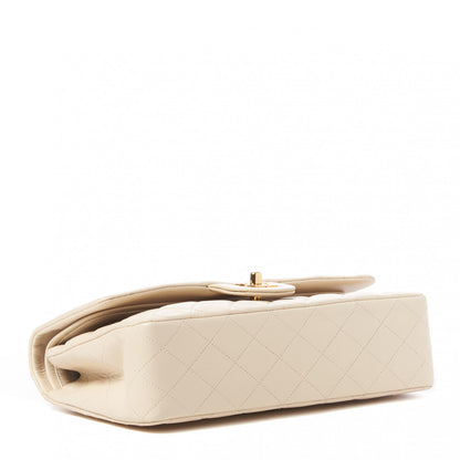 Chanel Lambskin Quilted Medium Double Flap Light Beige 3 of 11