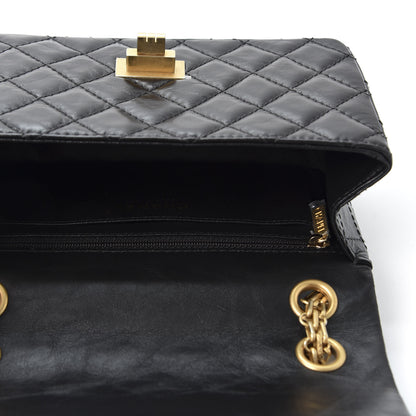 Chanel Aged Calfskin Quilted 2.55 Reissue Mini Flap Black 4 of 10