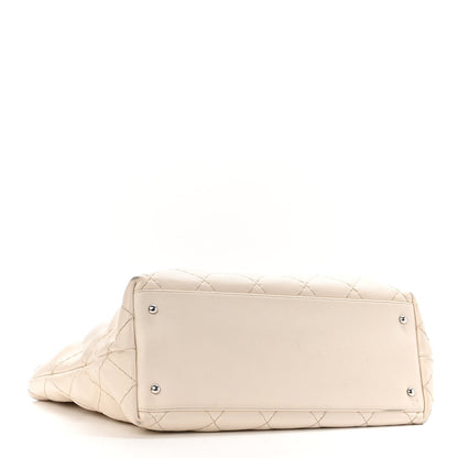 Chanel Glazed Calfskin Large On The Road Tote Beige Clair 4 of 12