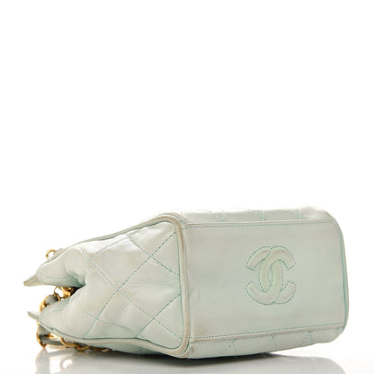 Chanel Lambskin Quilted Small Shoulder Bag Light Green 4 of 16