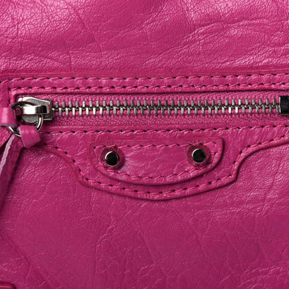 Balenciaga Agneau Arena Classic Silver Hardware XS Reporter Crossbody Rose Flamingo 3 of 5