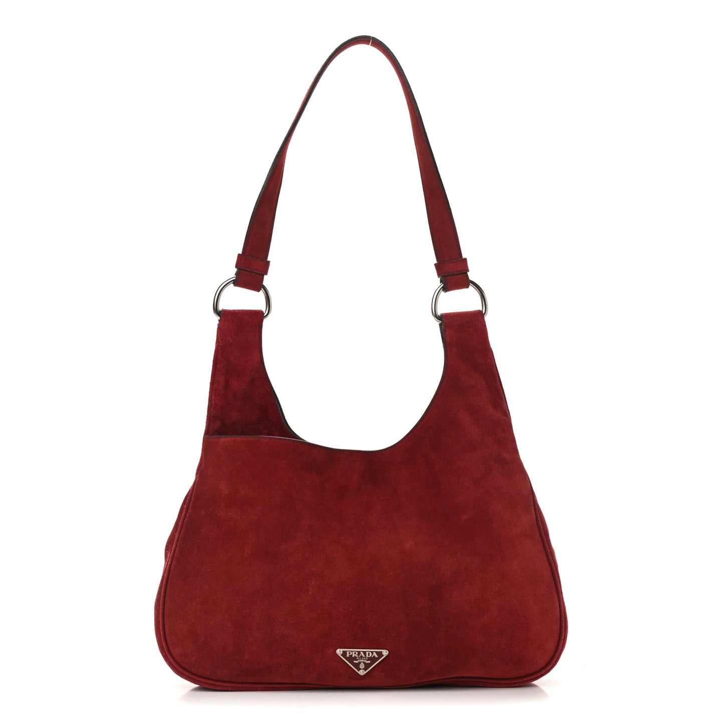Suede Hobo Cerise
