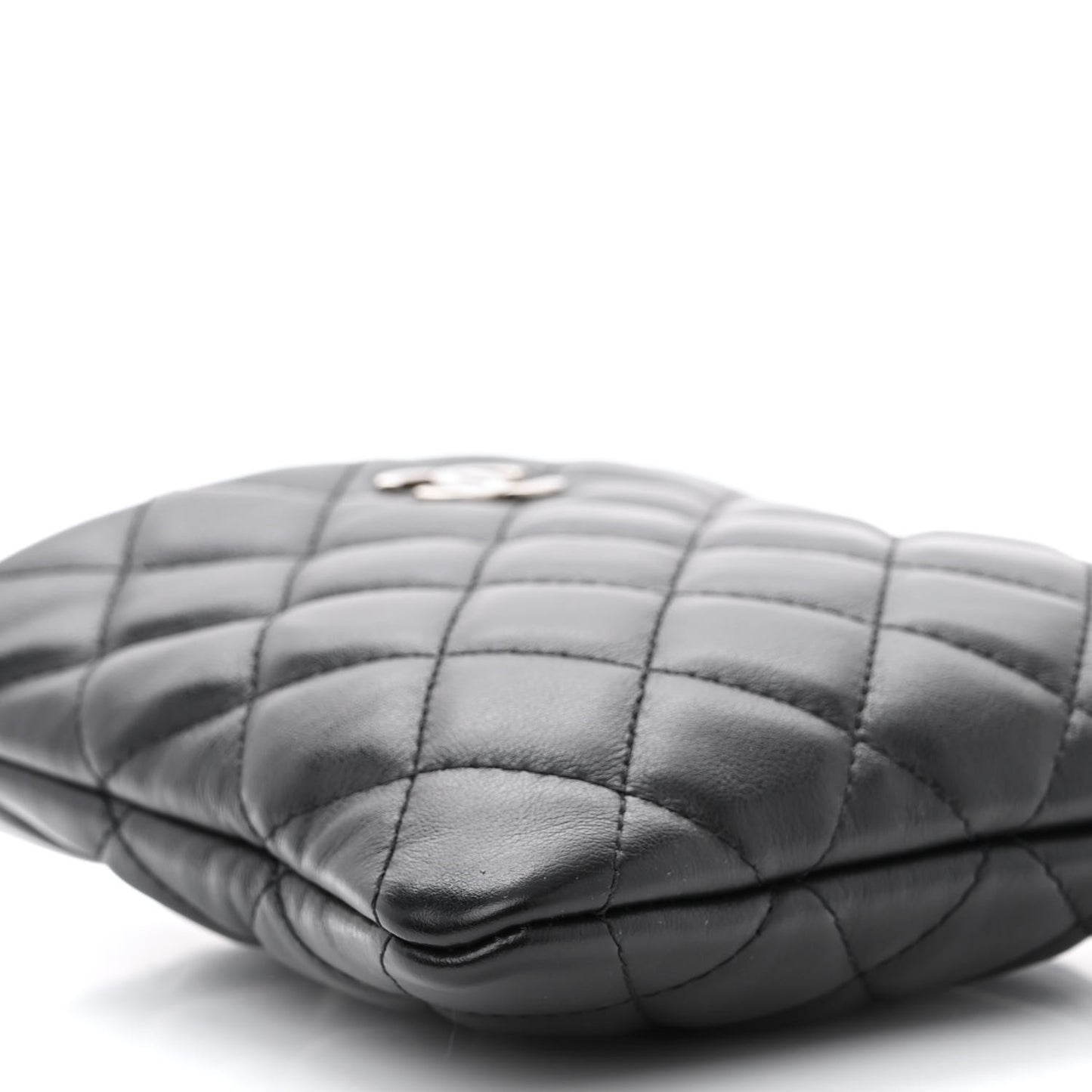 Lambskin Quilted Crossbody Bag Black