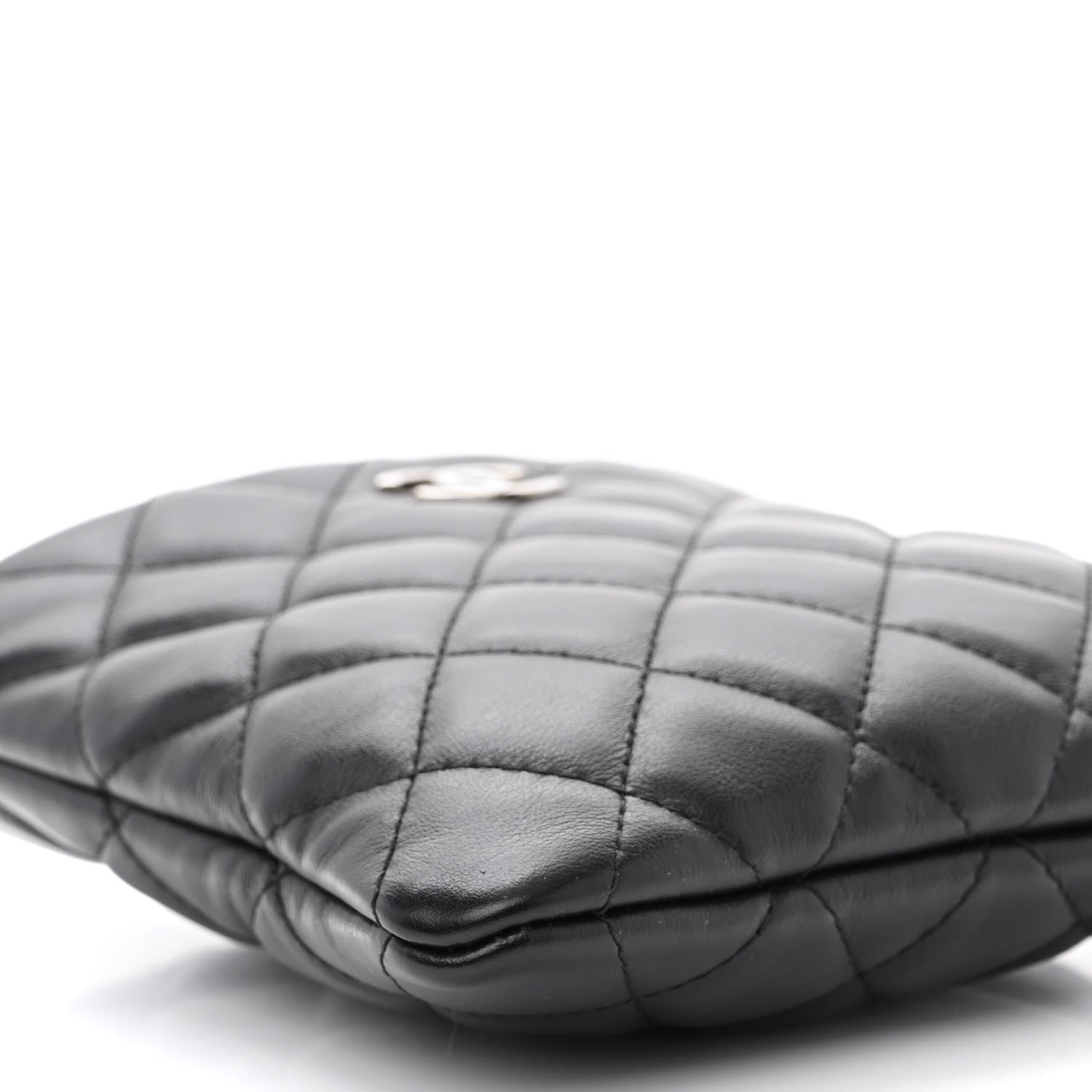 Chanel Lambskin Quilted Crossbody Bag Black 9 of 10