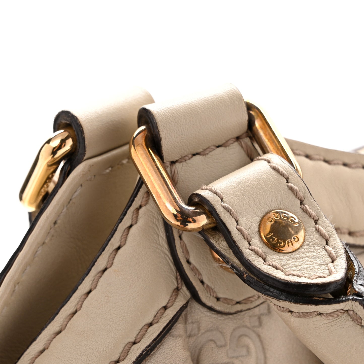 Guccissima Medium Sukey Tote Mystic White