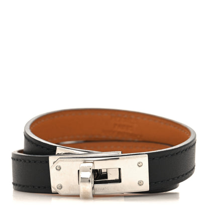Hermes Swift Kelly Double Tour Bracelet S Black 1 of 7