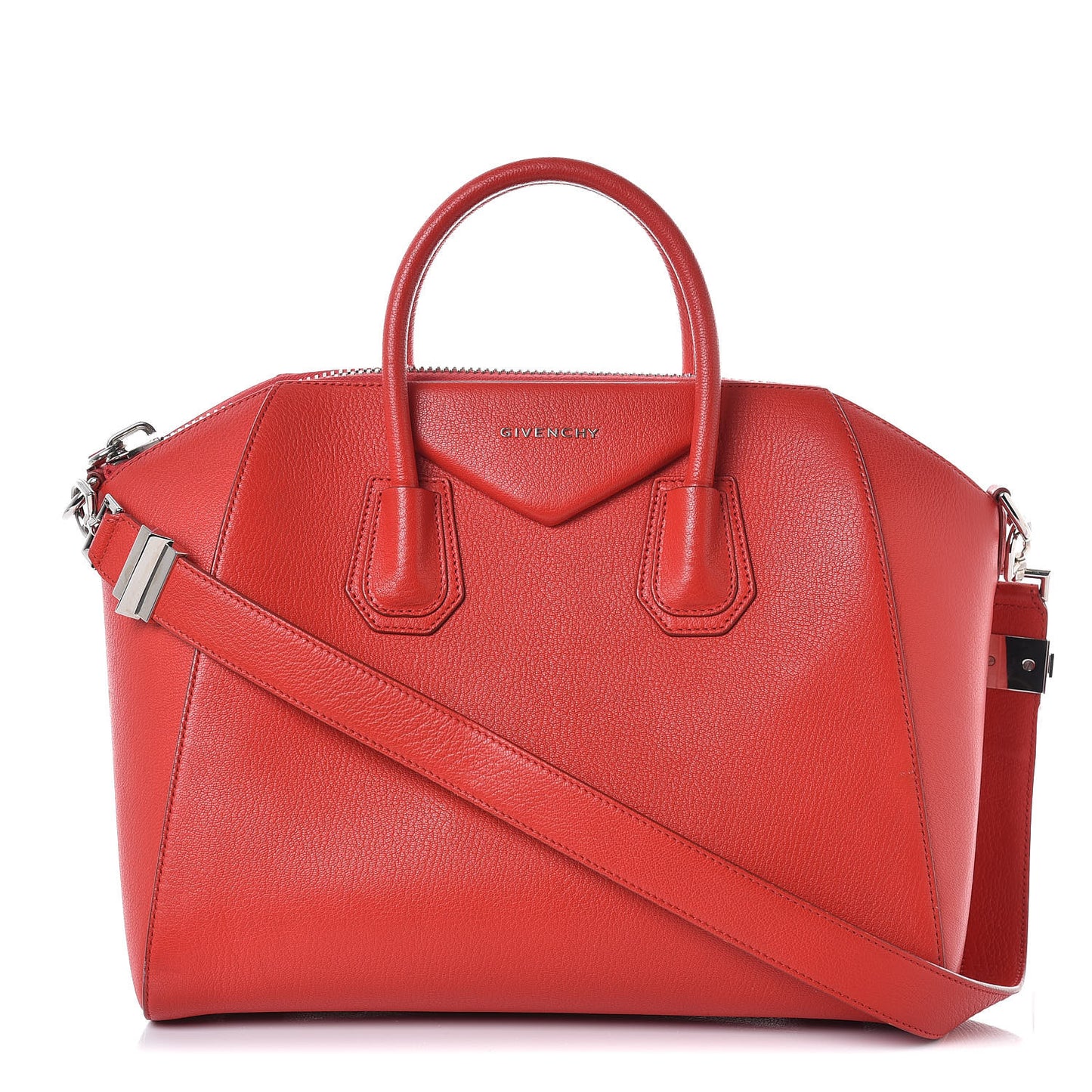 Sugar Goatskin Medium Antigona Red