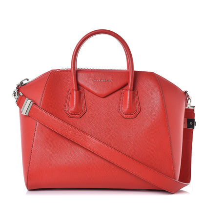 Givenchy Sugar Goatskin Medium Antigona Red 1 of 9