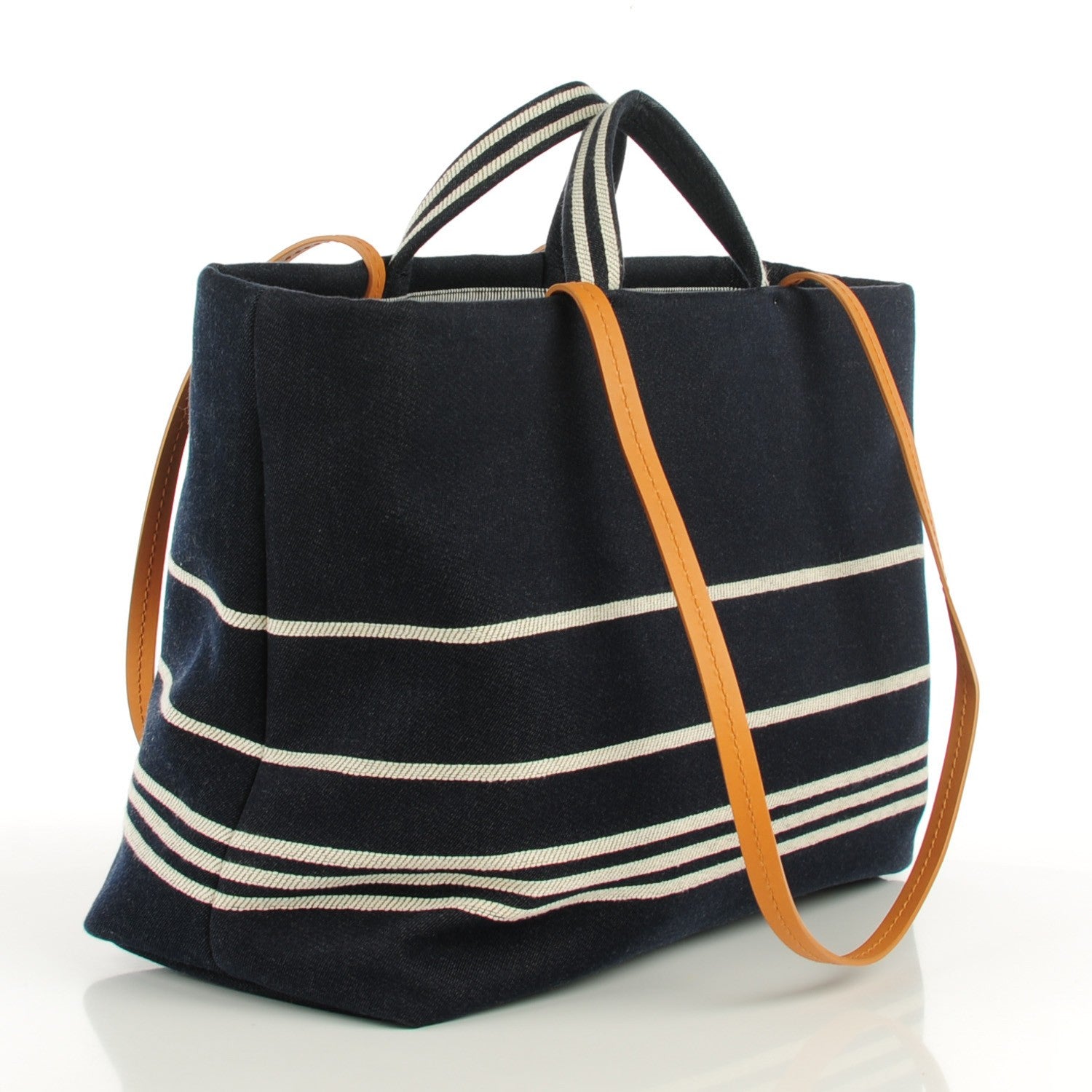 Chanel Denim Large Shopping Tote Blue 6 of 14