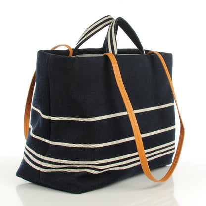 Chanel Denim Large Shopping Tote Blue 6 of 14
