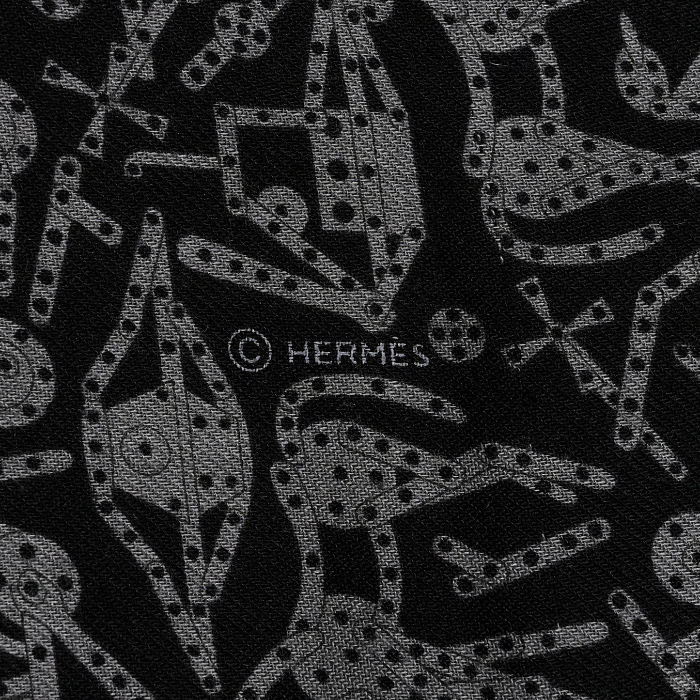 Silk Cashmere Stole Black