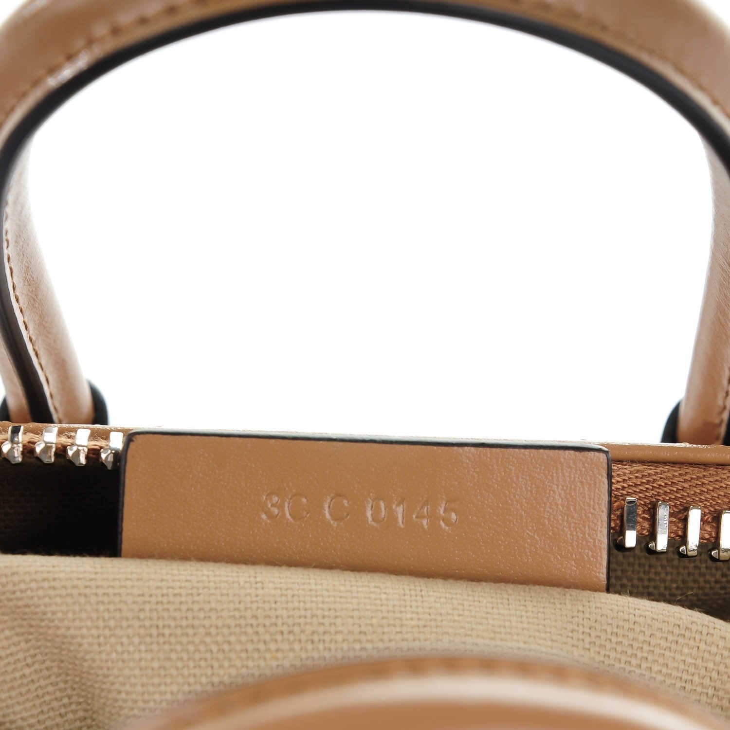 Givenchy Shiny Lord Calfskin Mini Antigona Dark Beige 7 of 7