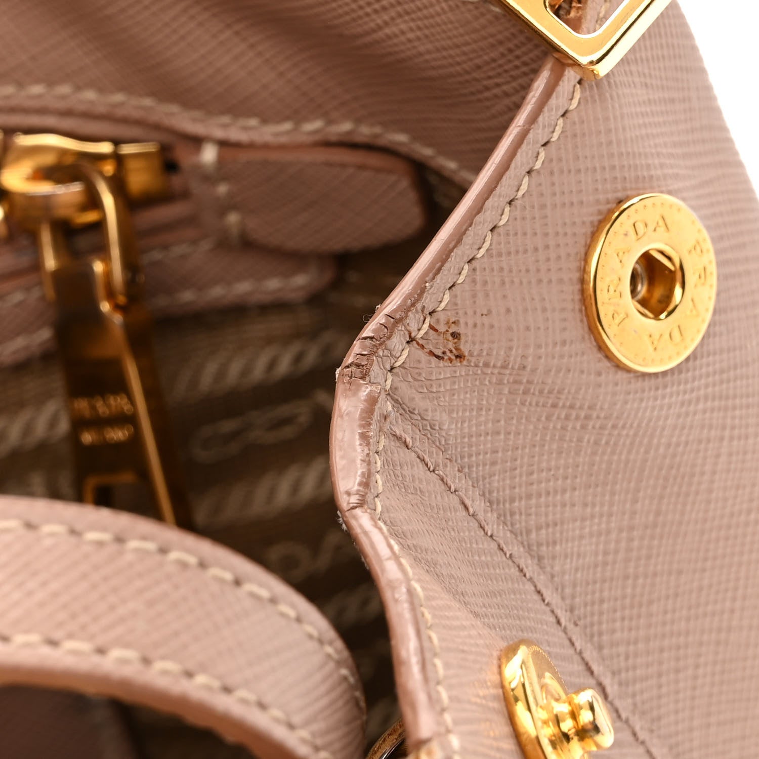 Prada Saffiano Medium Galleria Double Zip Tote Cammeo 16 of 18