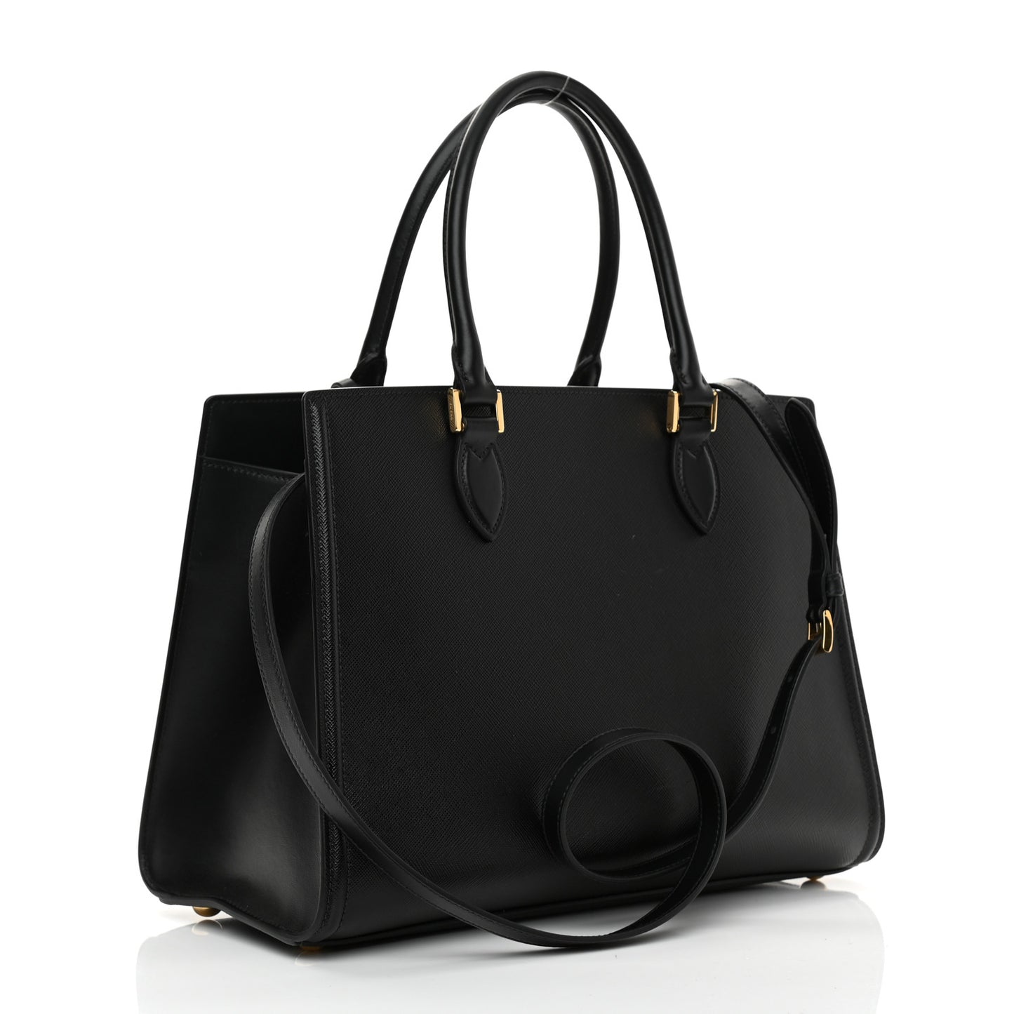 Saffiano Soft Calfskin Tote Black