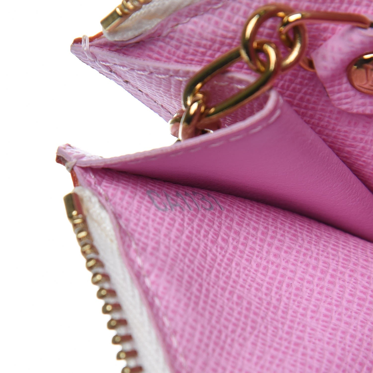 Louis Vuitton Monogram Multicolor Key Pouch White Litchi 7 of 7