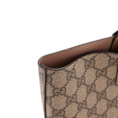 Gucci GG Supreme Monogram Small Reversible Tote Dark Cipria 17 of 17