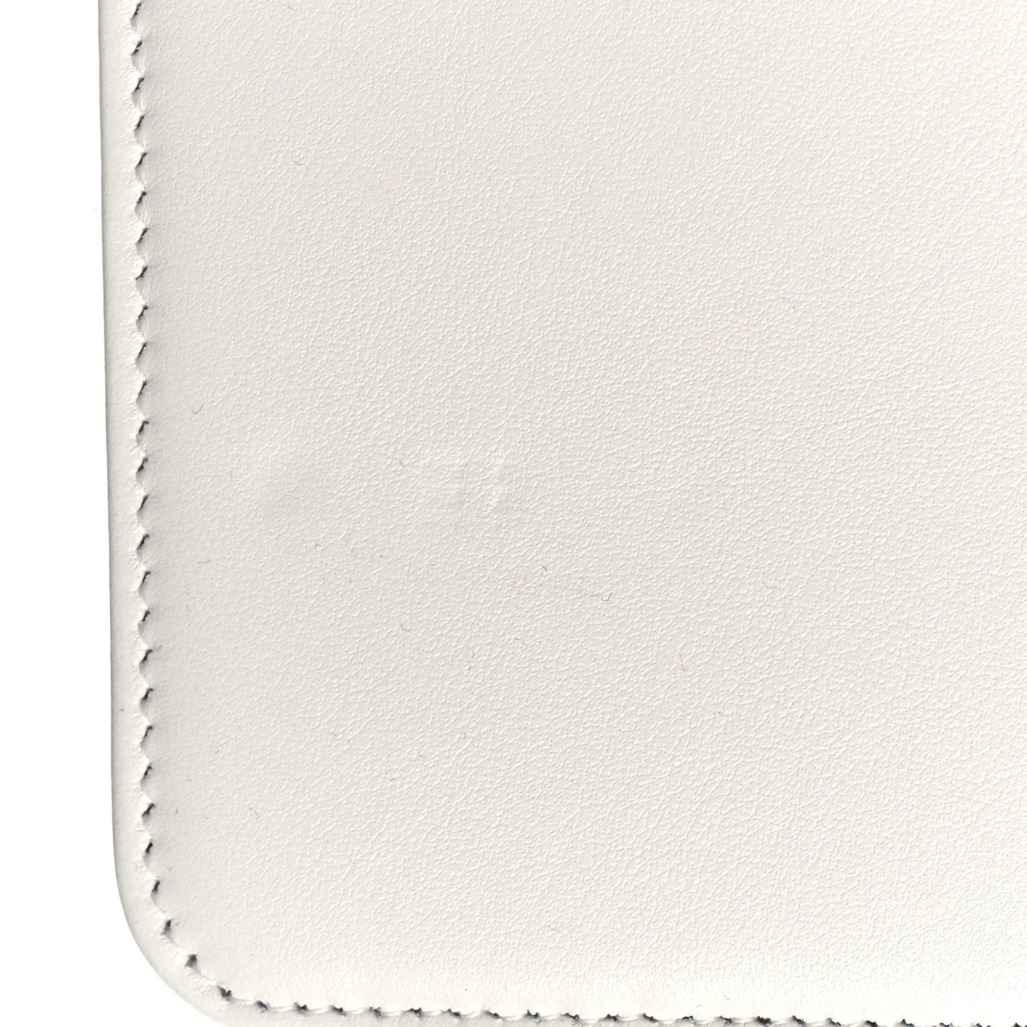 Caviar Quilted Boy Wallet On Chain WOC White