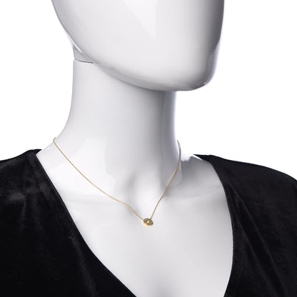 Tiffany 18K Yellow Gold Diamond 1837 Circle Pendant Necklace 2 of 7