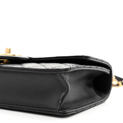 Chanel Goatskin Quilted Small Chic Pearls Flap Black 10 of 12