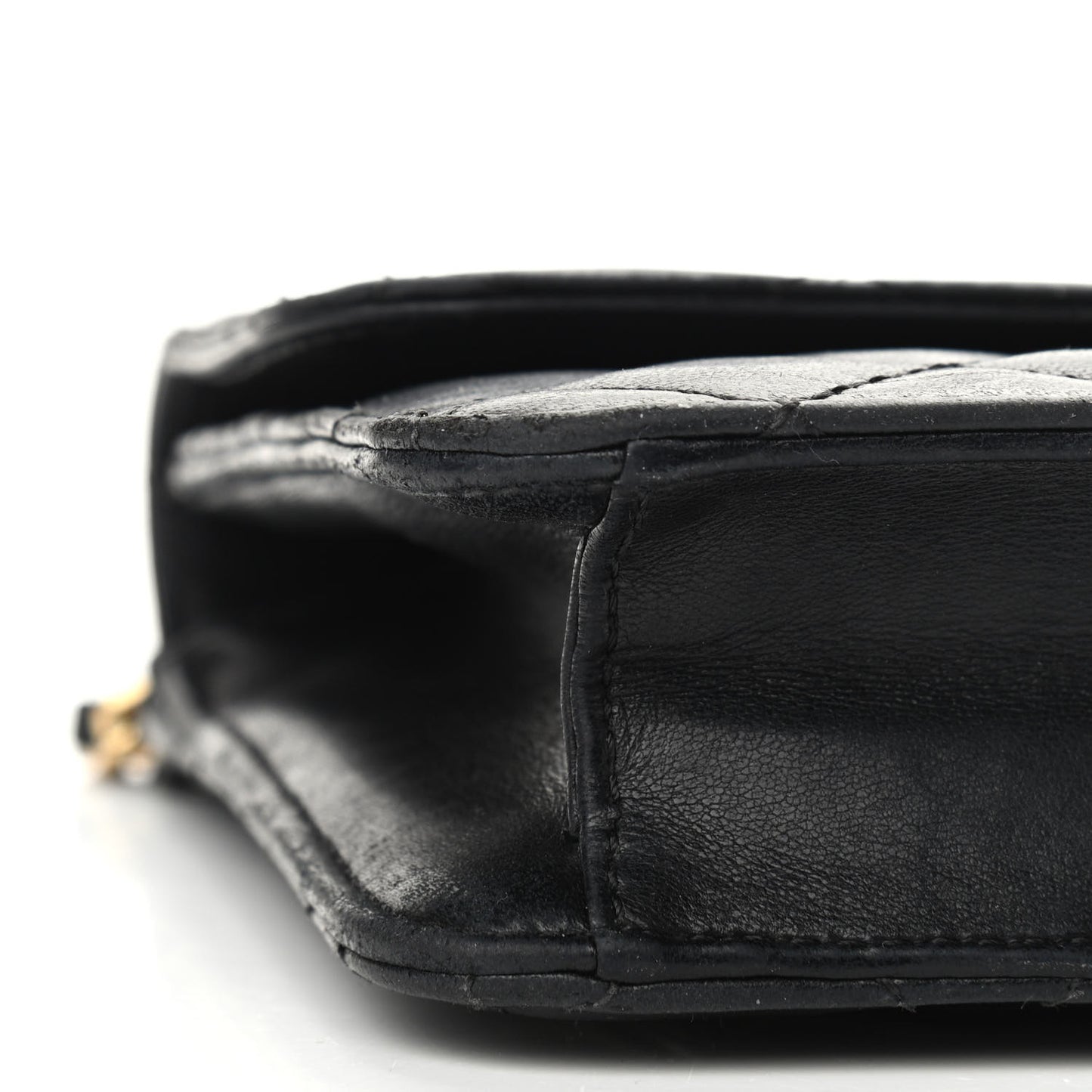 Lambskin Quilted Medium Crossing Times Flap Black