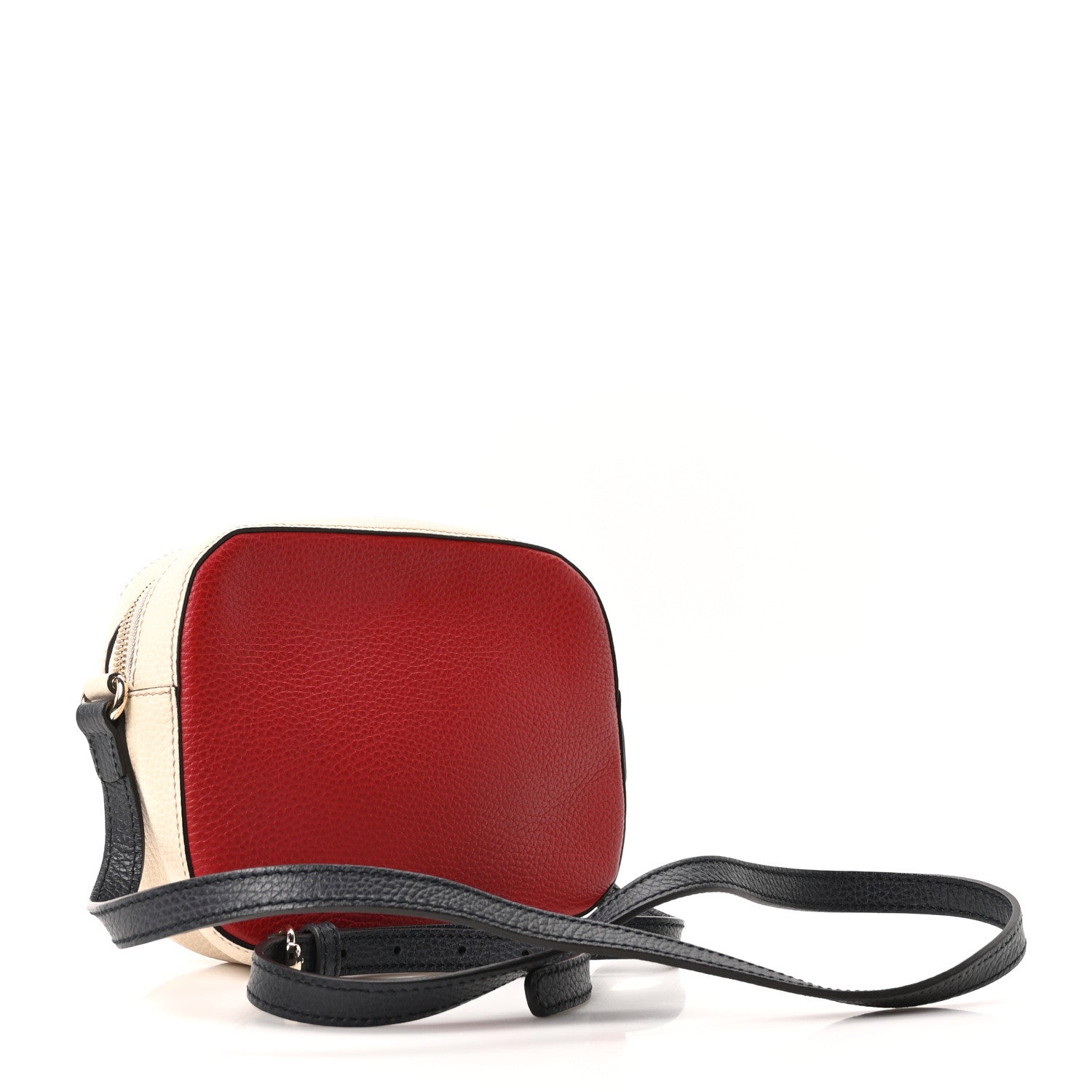 Gucci Dollar Calfskin Small Soho Disco Bag Hibiscus Red Mystic White Blue 3 of 10