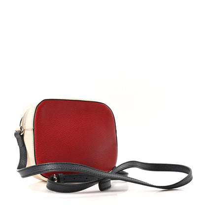 Gucci Dollar Calfskin Small Soho Disco Bag Hibiscus Red Mystic White Blue 3 of 10
