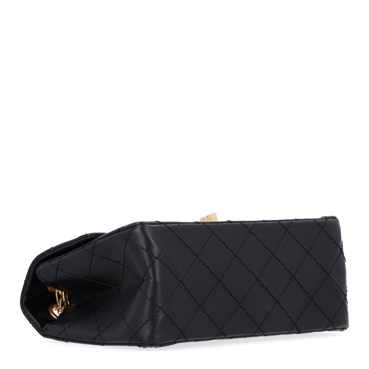 Chanel Aged Calfskin Quilted 2.55 Reissue Mini Flap Black 4 of 10