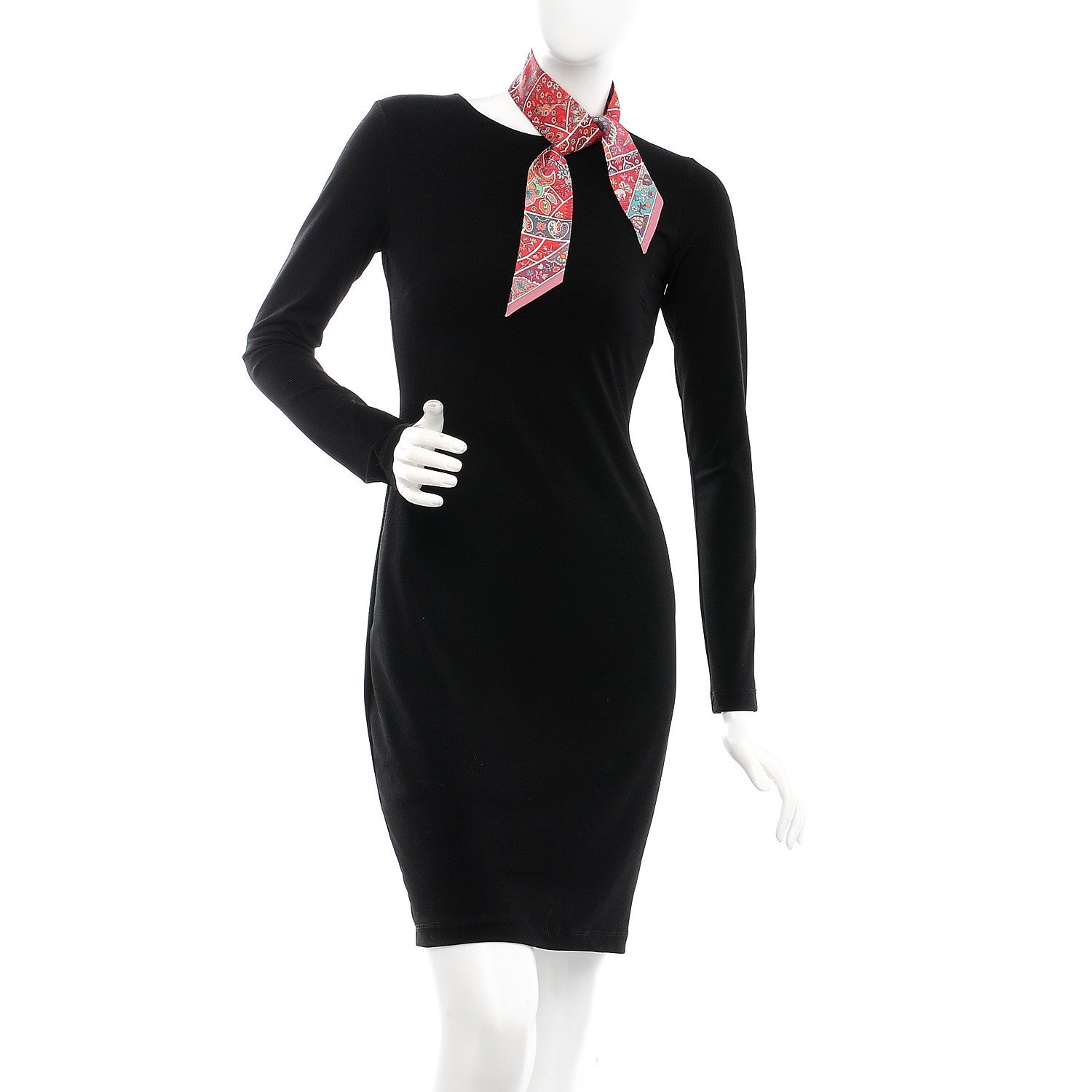 Hermes Silk Au Pays Des Oiseaux Fleurs Twilly Rose Framboise Vert 2 of 3