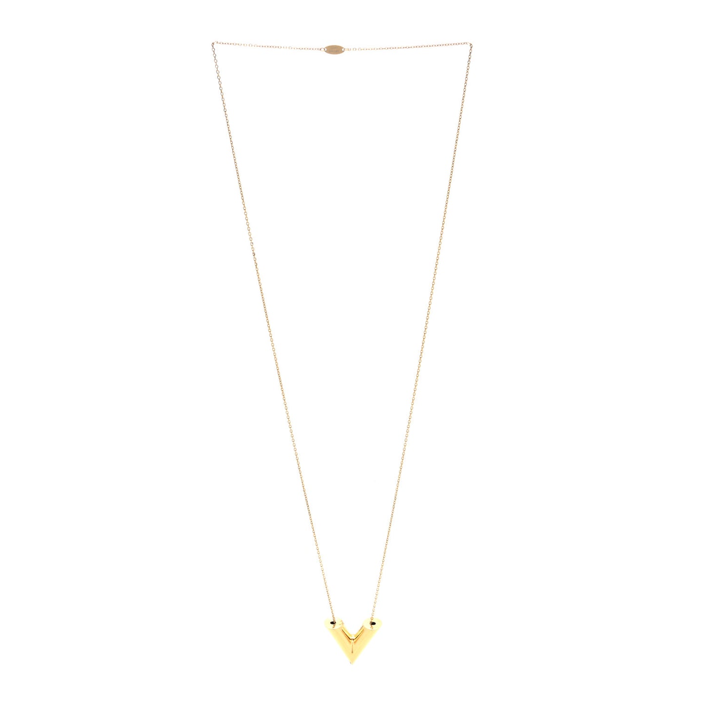 Brass Essential V Necklace Gold