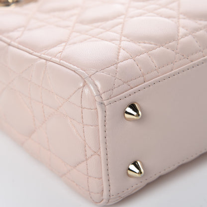 Christian Dior Lambskin Cannage Small Lucky Badges My Lady Dior Pink 10 of 12