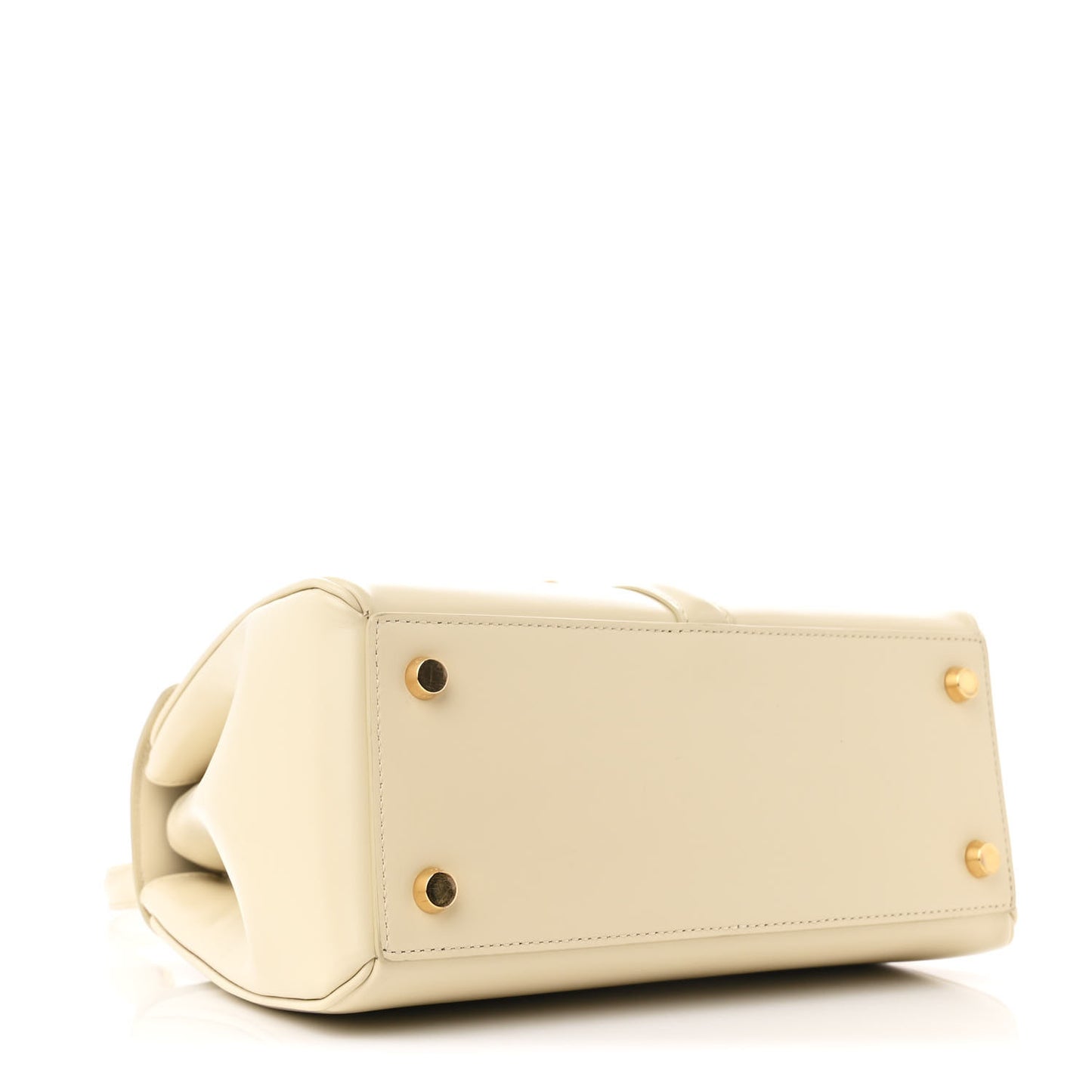 Satinated Calfskin Small 16 Top Handle Bag Limestone