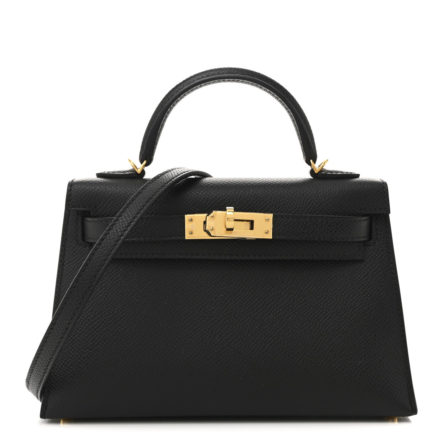 Hermes Epsom Mini Kelly Sellier 20 Black 1 of 10