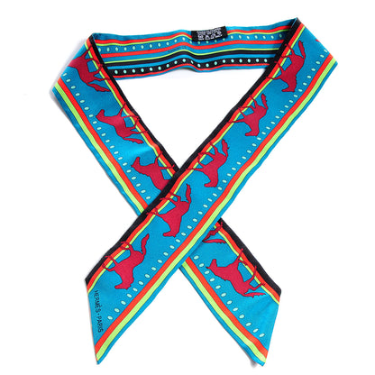 Hermes Silk Sequences Twilly Scarf Canard 1 of 5