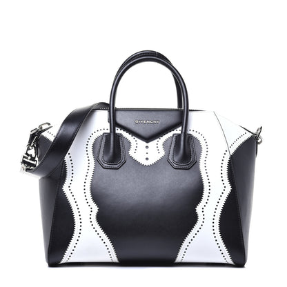 Givenchy Calfskin Brogue Medium Antigona Black White 1 of 9