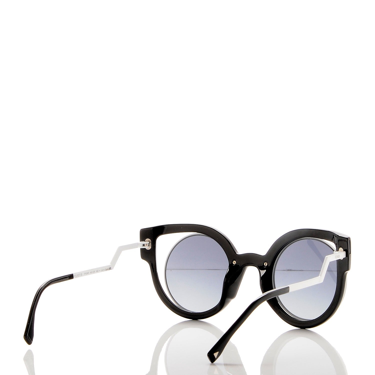 Fendi Paradeyes Sunglasses FF 0137/S White Black 4 of 9