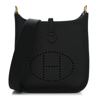 Hermes Taurillon Clemence Evelyne TPM Black 1 of 10