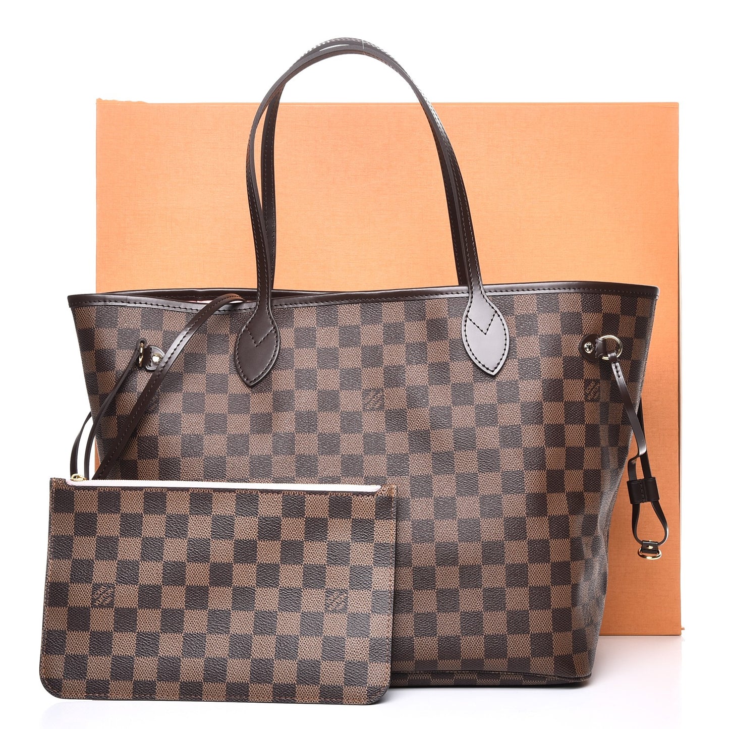 Damier Ebene Neo Neverfull MM Rose Ballerine