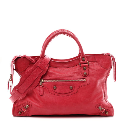 Balenciaga Agneau Giant 12 Rose Gold Hardware City Rose Thulian 1 of 11