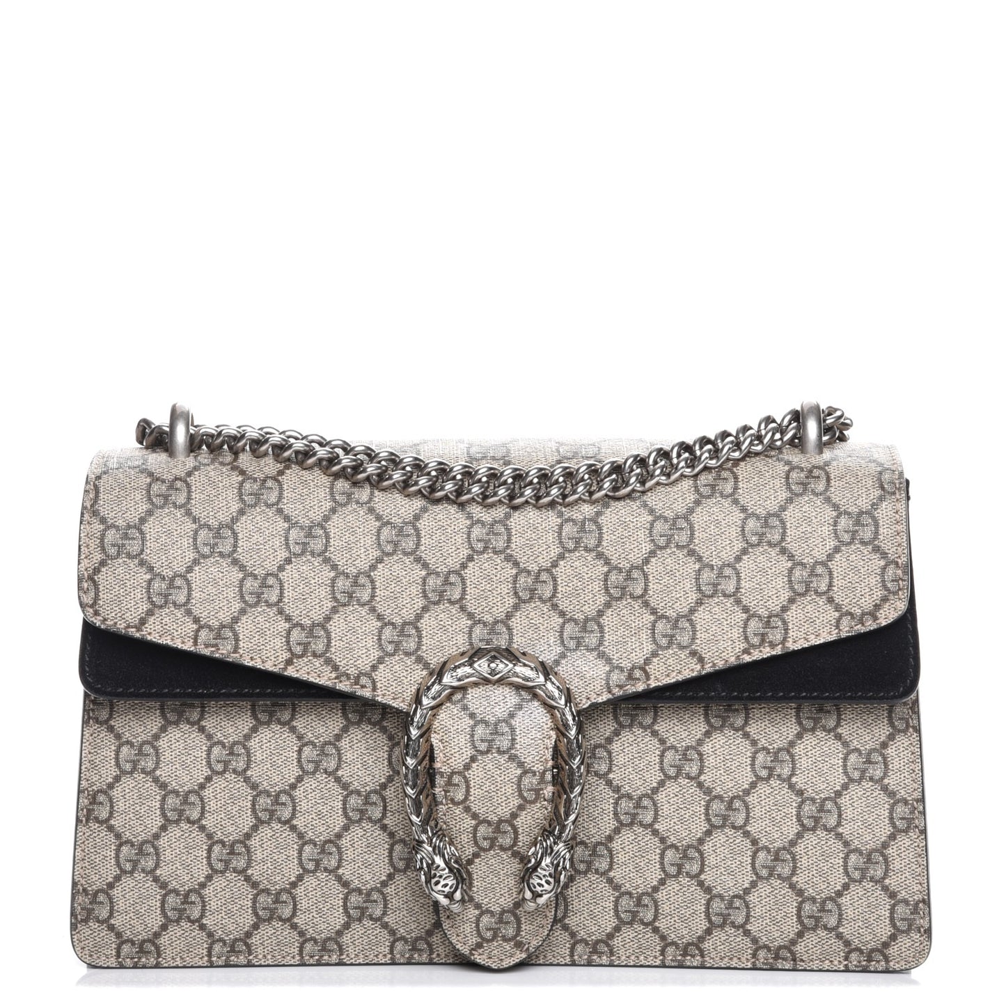 GG Supreme Monogram Small Dionysus Shoulder Bag Black